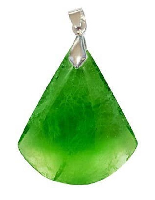 Pendentifs Fluorine Verte Triangle