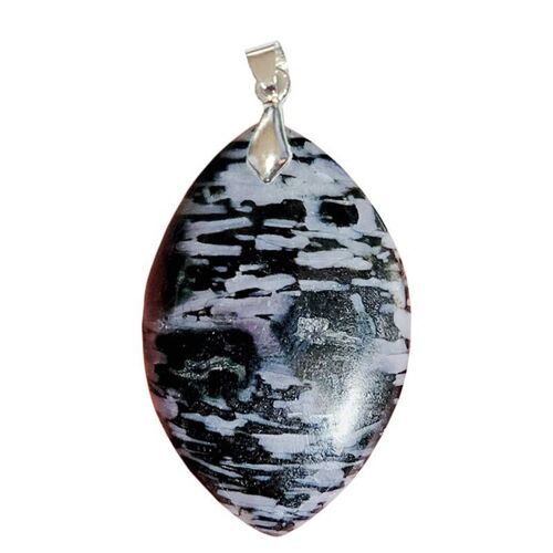 Pendentifs Gabbro Rubané Marquise