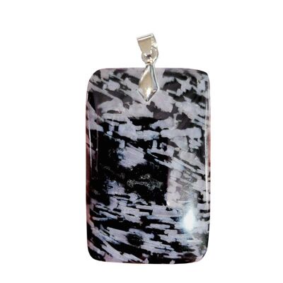 Pendentifs Gabbro Rubané Rectangle