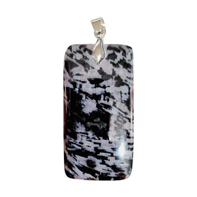 Pendentifs Gabbro Rubané Rectangle Fin