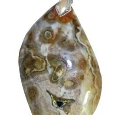 S Shape Orbicular Jasper Pendants