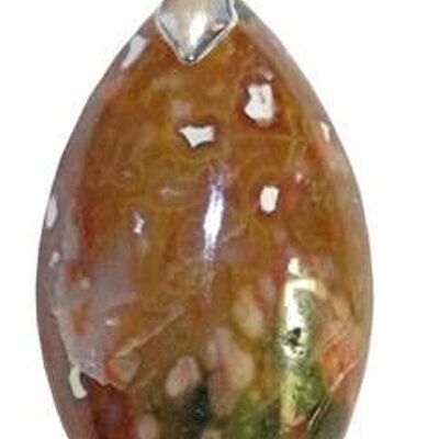 Marquise Orbicular Jasper Pendants