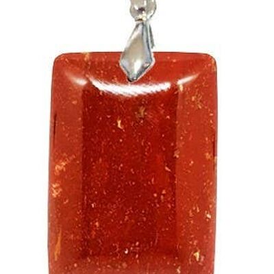 Rectangle Red Jasper Pendants