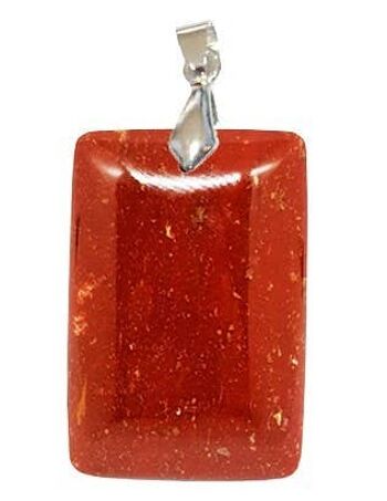 Pendentifs Jaspe Rouge Rectangle