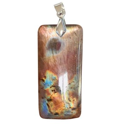 Pendentifs Labradorite Noire Reflets Arc