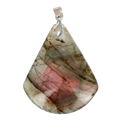 Red and Purple Labradorite Triangle Pendants