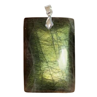 Rectangle Green Labradorite Pendants