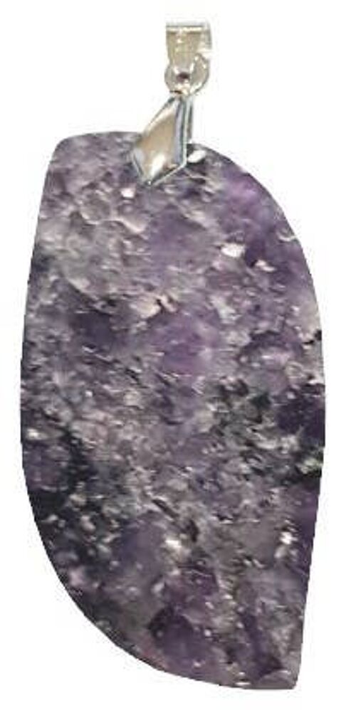 Pendentifs lépidolite de Madagascar Forme S2