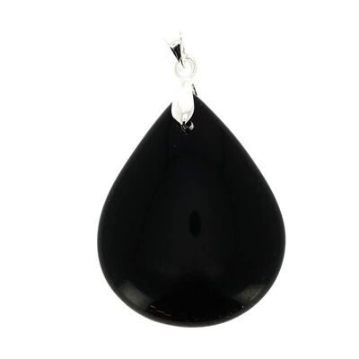 Schwarzer Obsidian EXTRA Drop Anhänger