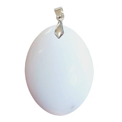 Pendentifs Opale Blanche Ovale