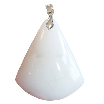 Pendentifs Opale Blanche Triangle