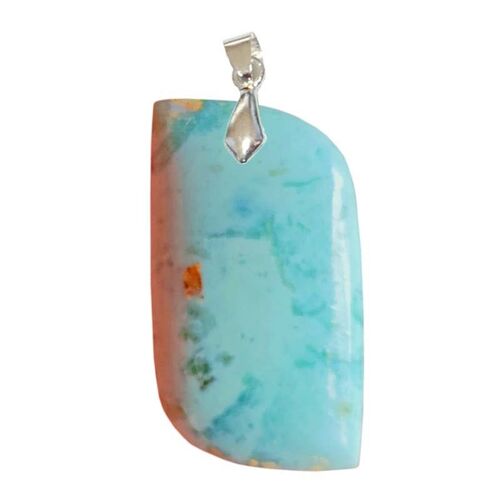 Pendentifs Opale Bleue Forme S (Couleur proche du Larimar)