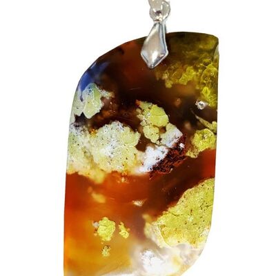 S Shape Chalcedony Opal Pendants