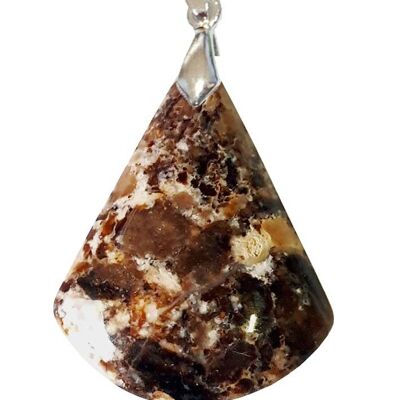 Pendentifs Opale Noire de Madagascar Triangle