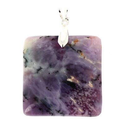 Square Purple Opal Pendants