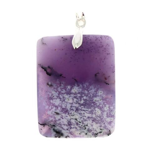 Pendentifs Opale Violette Rectangle