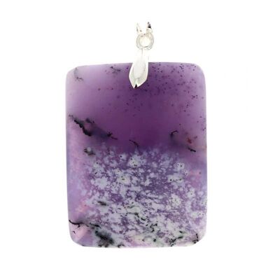Rectangle Purple Opal Pendants