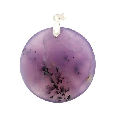 Round Purple Opal Pendants
