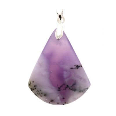Triangle Purple Opal Pendants