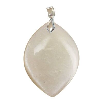 Marquise Pearly White Moonstone Pendants