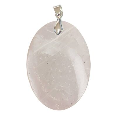 Oval Pearly White Moonstone Pendants