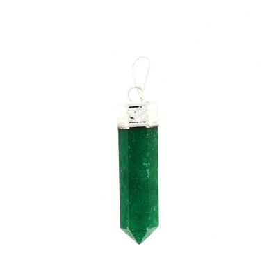 Pendentifs Pointe Aventurine Verte (Couleur émeraude)