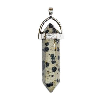 Dalmatian Jasper Point Pendants