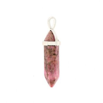 Pendentifs Pointe Rhodonite Rose