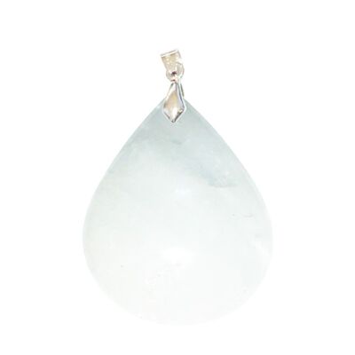 Pendentifs Quartz Blanc Goutte