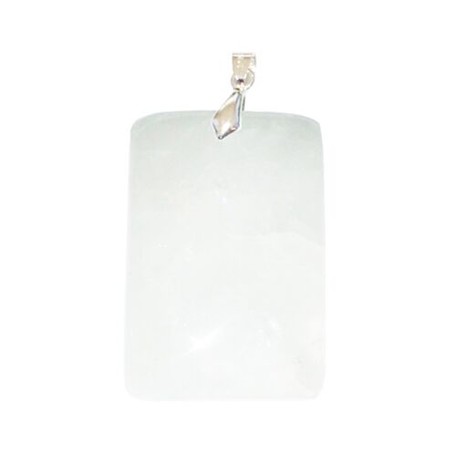 Pendentifs Quartz Blanc Rectangle