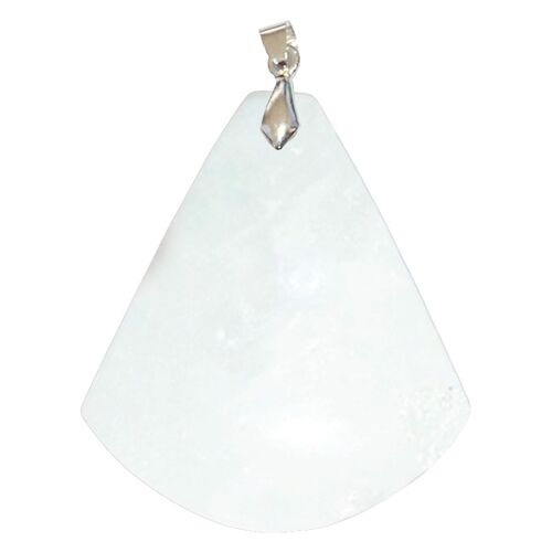 Pendentifs Quartz Blanc Triangle