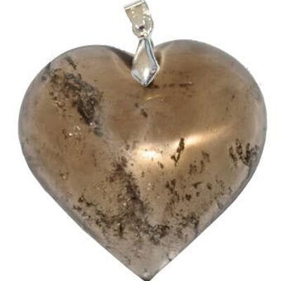 Smoky Quartz Heart Pendants