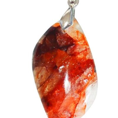 S Shape Red Hematoid Quartz Pendants