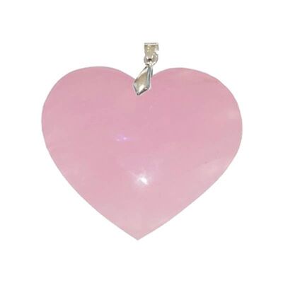 Rose Quartz Heart Pendants