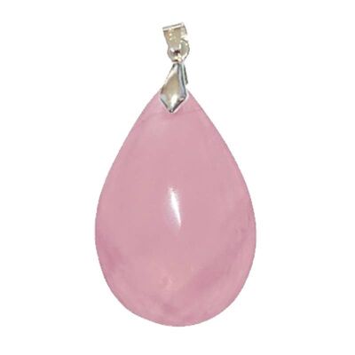 Drop Rose Quartz Pendants