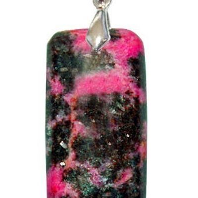 Pendentifs Rhodonite Rectangle Fin