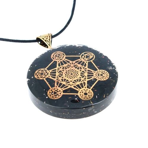 Pendentifs Shungite Orgonite Metatron 5 cm