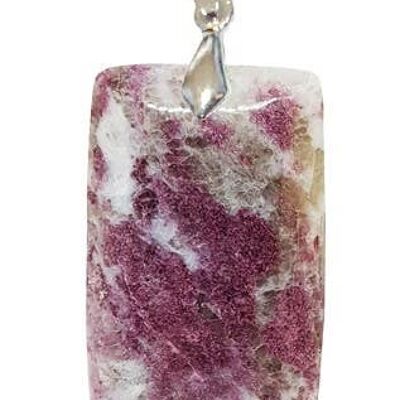 Rectangle Pink Tourmaline Pendants