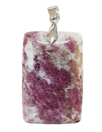 Pendentifs Tourmaline Rose Rectangle