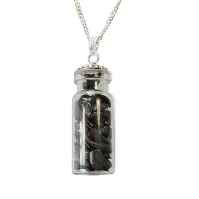 Black Tourmaline Small Bottle Necklaces