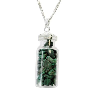 Genuine Malachite Small Bottle Necklaces