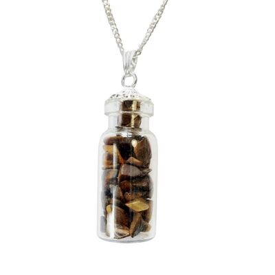 Tiger Eye Small Bottle Necklaces