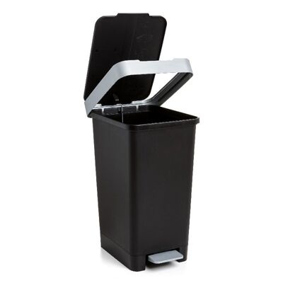 WASTE BIN WITH PEDAL 25L BLACK