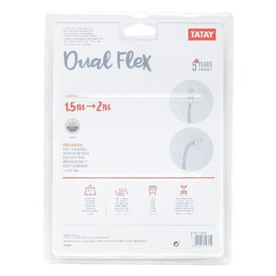 CASA DOCCIA METALLO DUAL FLEX EXT. 1,50-2 m