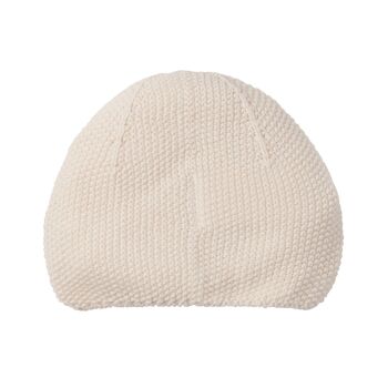 Bonnet bébé turban naturel 3-6 mois 5