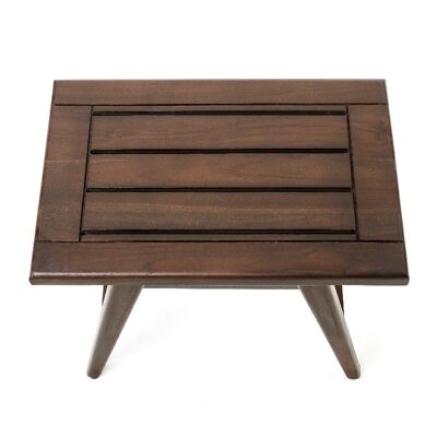 BROWN MIDCENTURY BENCH