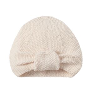 Bonnet bébé turban naturel 6-12 mois