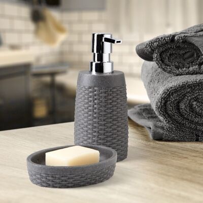 SOAP DISH, NEST COLLECTION GRAY