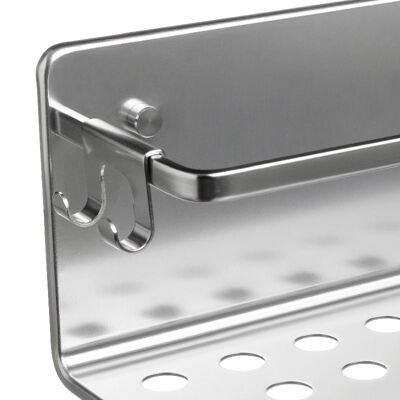 RECTANGULAR SHOWER SHELF 2 HEIGHTS MOON 30x10x12 cm