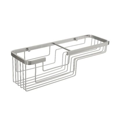 ALUMINUM RECTANGULAR SHOWER ORGANIZING BASKET